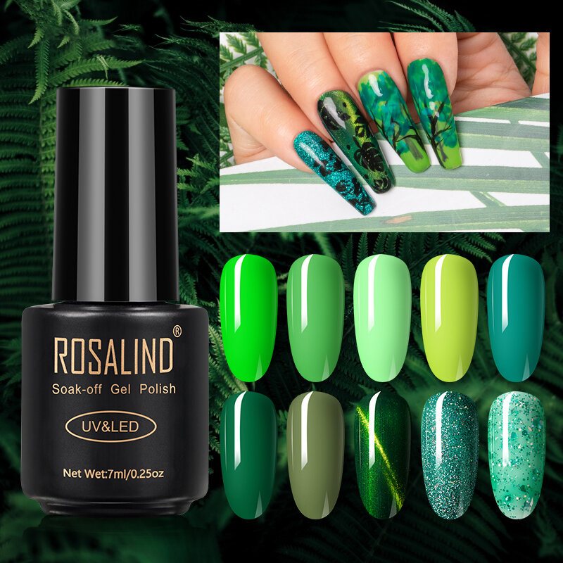 7 Ml Lakier Do Paznokci Forest Green Series Żel Do Manicure Żel Do Fototerapii Semi Permanent Żel Uv Do