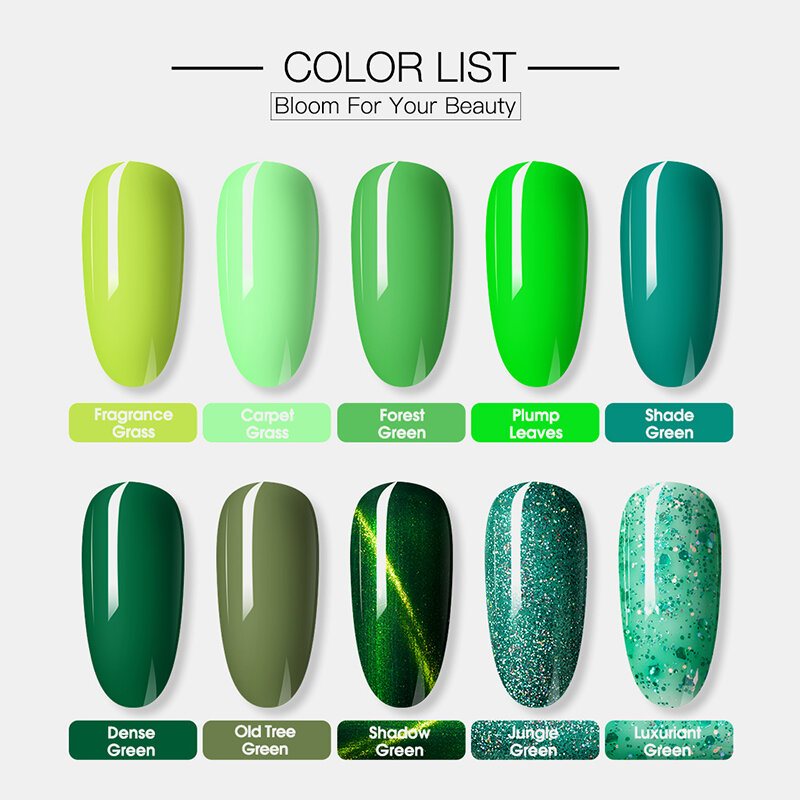 7 Ml Lakier Do Paznokci Forest Green Series Żel Do Manicure Żel Do Fototerapii Semi Permanent Żel Uv Do