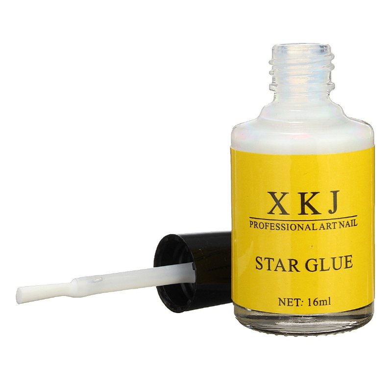 Biały Nail Art Glue Transfer Tips Klej Galaxy Star Naklejka Foliowa 16ml