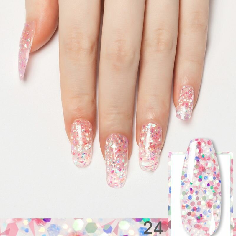 Błyszczący Poly Glitter Extension Żel Do Paznokci Art Design Półtrwały Budujący Żel Uv Wszystko Do Manicure Gellak Żel Do