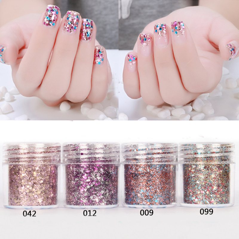 Nail Art Glitter Dust Powder Cekiny Porady 3d Manicure Dekoracja