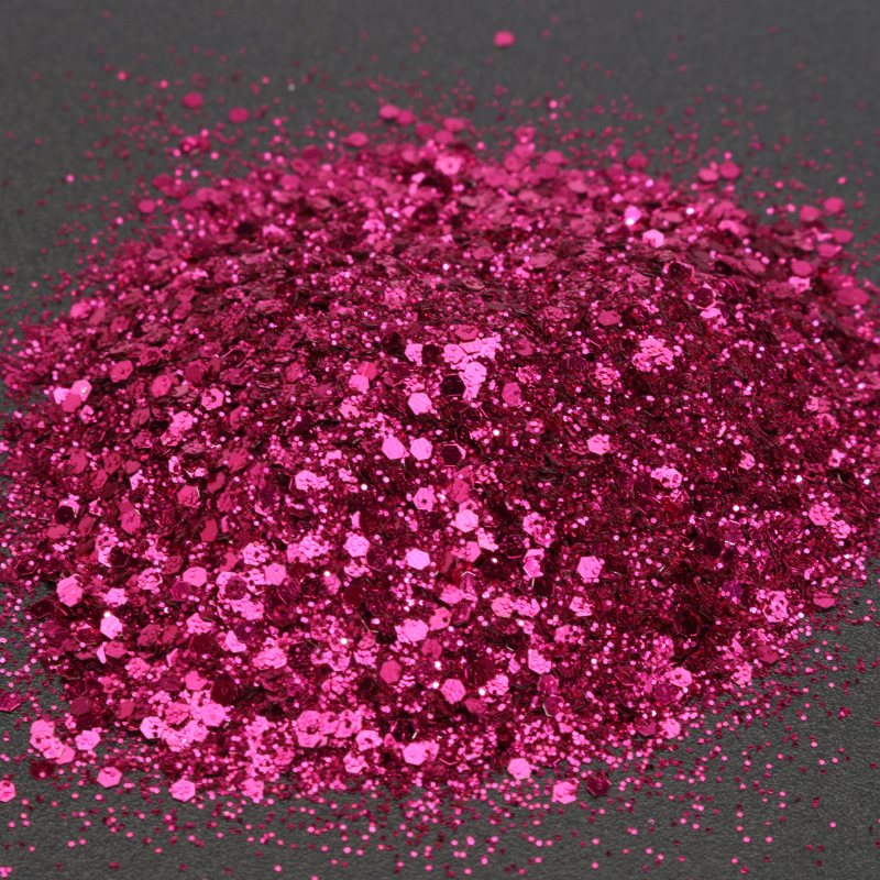 Rose Red Shining Mixed Glitter Powder Cekiny Ozdoba Do Paznokci Dust Mermaid Effect