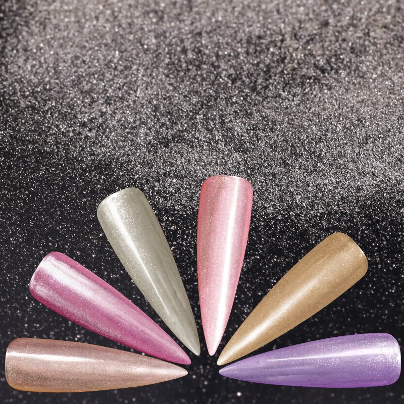 Silver Mirror Powder Nail Glitter Pigment Shimmer Dust Manicure Nails Art Decoration