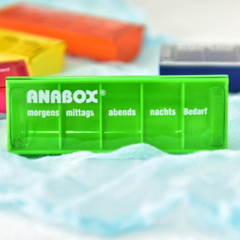 Anabox Przenośne Odporne Na Wilgoć Małe Pudełko Na Pigułki Oddzielna Walizka Medyczna Pakowana Co Tydzień