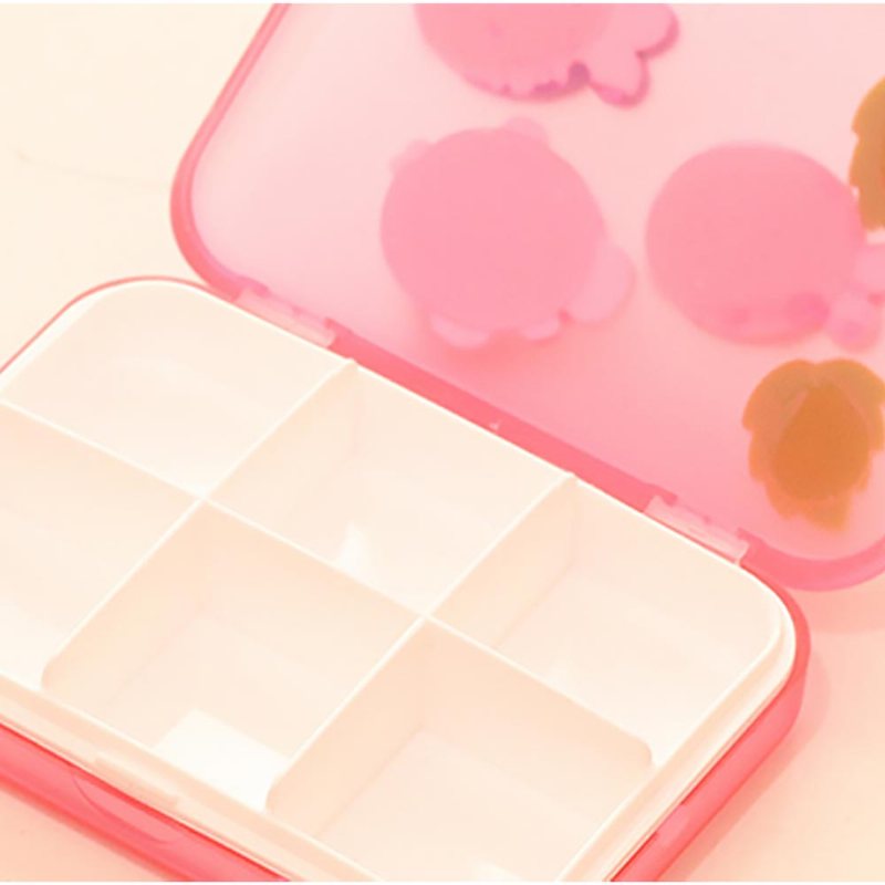 Cute Cartoon Pill Cases Seria Małe Pudełko Na Pigułki Travel Vitamin Organizer