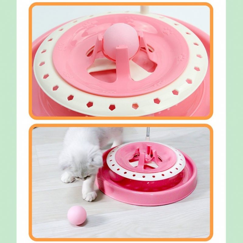 2 Kolory Cat Interaktywna Zabawka Szkoleniowa Pet Fun Running Ball Plate Toys