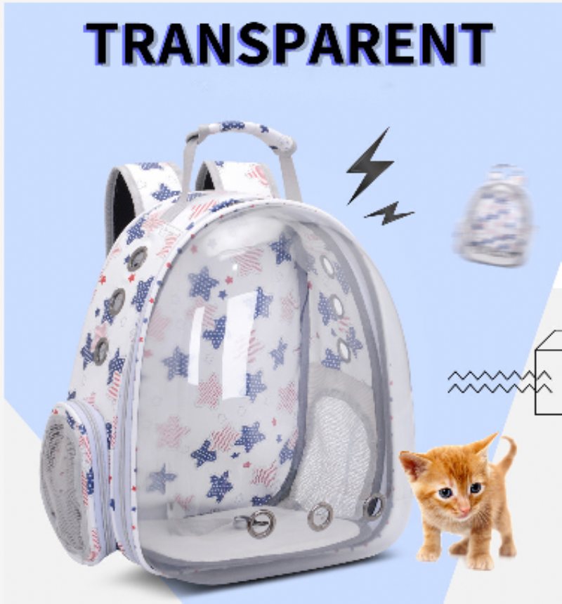 Oddychający Przezroczysty Plecak Podróżny Dla Zwierząt Dog Cat Outdoor Carrier Bag