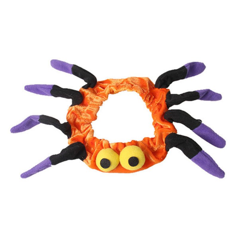 Pet Spider Collar Dog Cat Puppy Kitty Cap Halloween Supplies Pet Costume