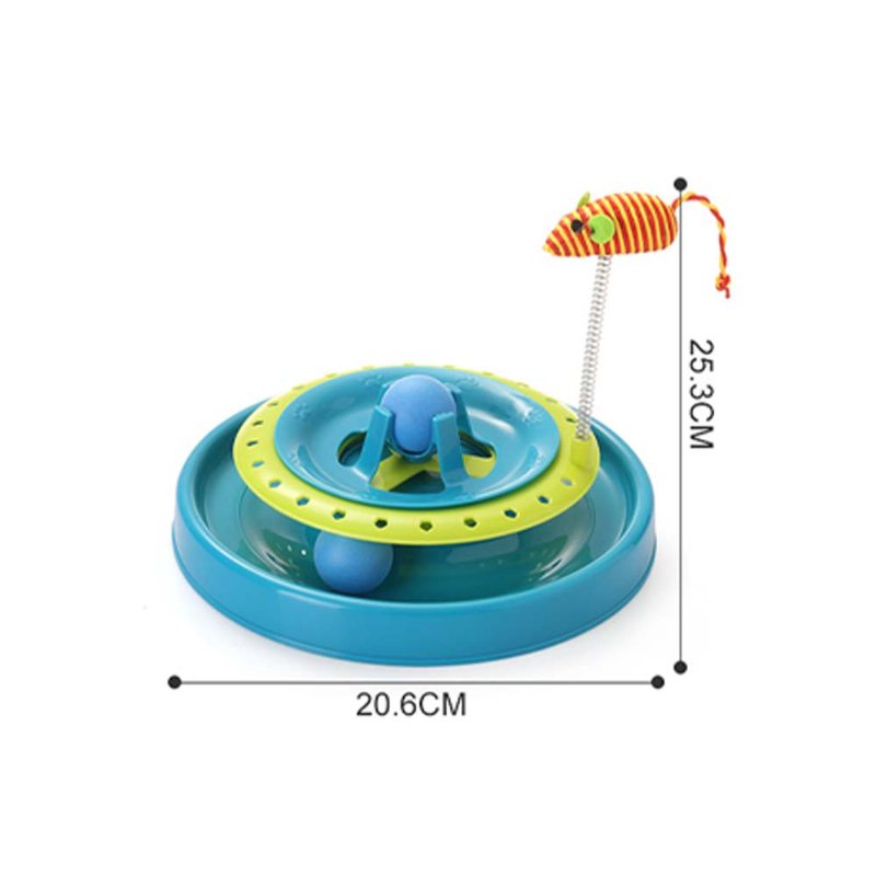 Stal Nierdzewna Obrotowa Sprężyna Zabawka Dla Kota Przyjazny Dla Środowiska Tworzywo Pp Dla Zwierząt Ze Sprężynową Myszką Potrząsanie 360°