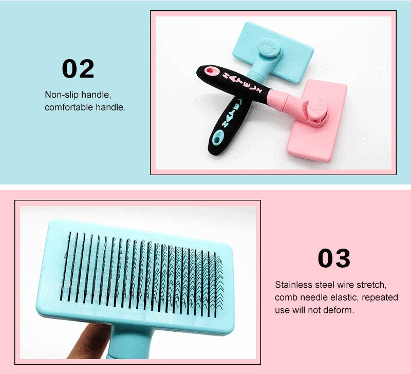 Szczotka Dla Psa I Dla Kota - Slicker Pet Grooming Brush - Rzuca Narzędzia Do Pielęgnacji