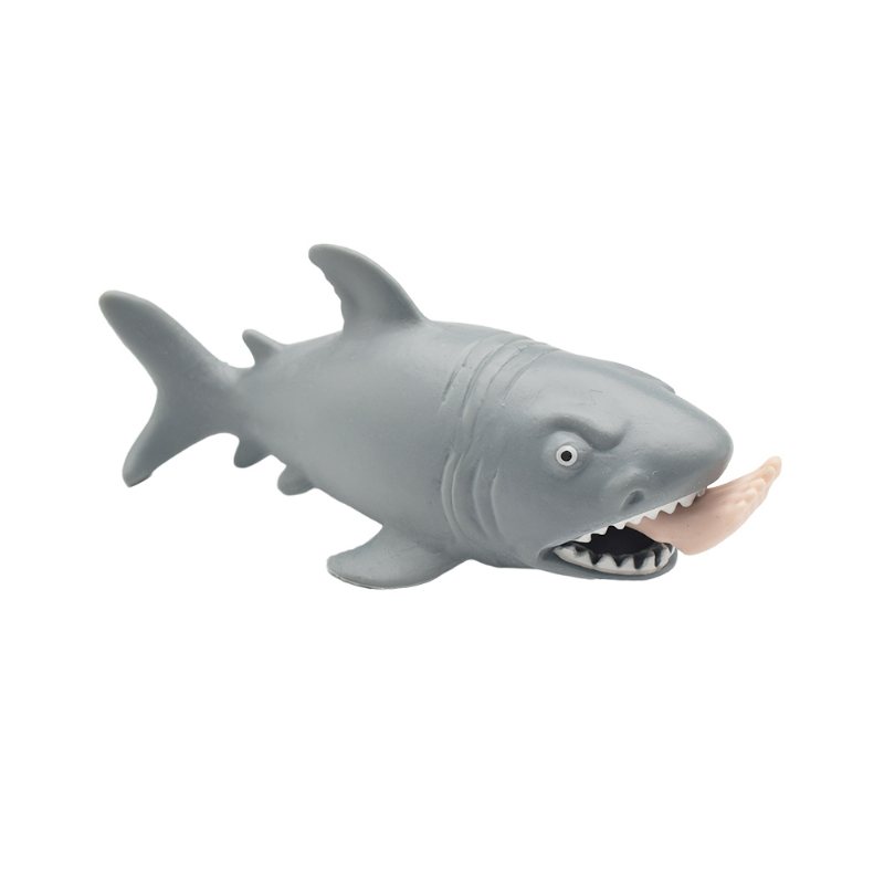 Tricky Soft Man-eating Shark Shape Squeeze Toys Ciekawe Zabawki Dekompresyjne Dla Dorosłych Eksport Szczypta