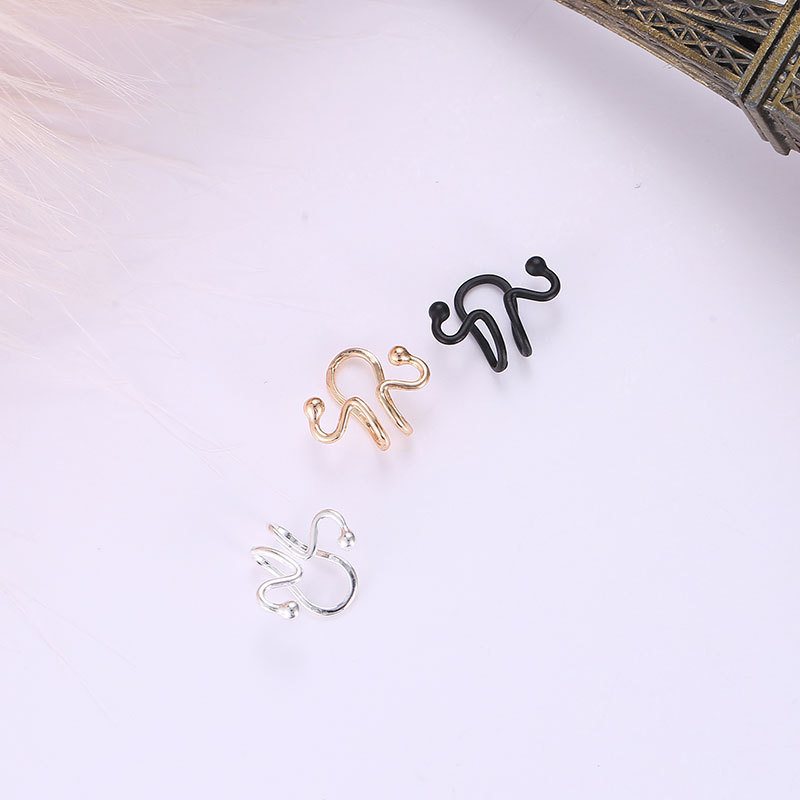 Modne Klipsy Do Uszu Snake Bone Animal Matchstick Ear Cuff Kolczyki Biżuteria Etniczna Dla Kobiet