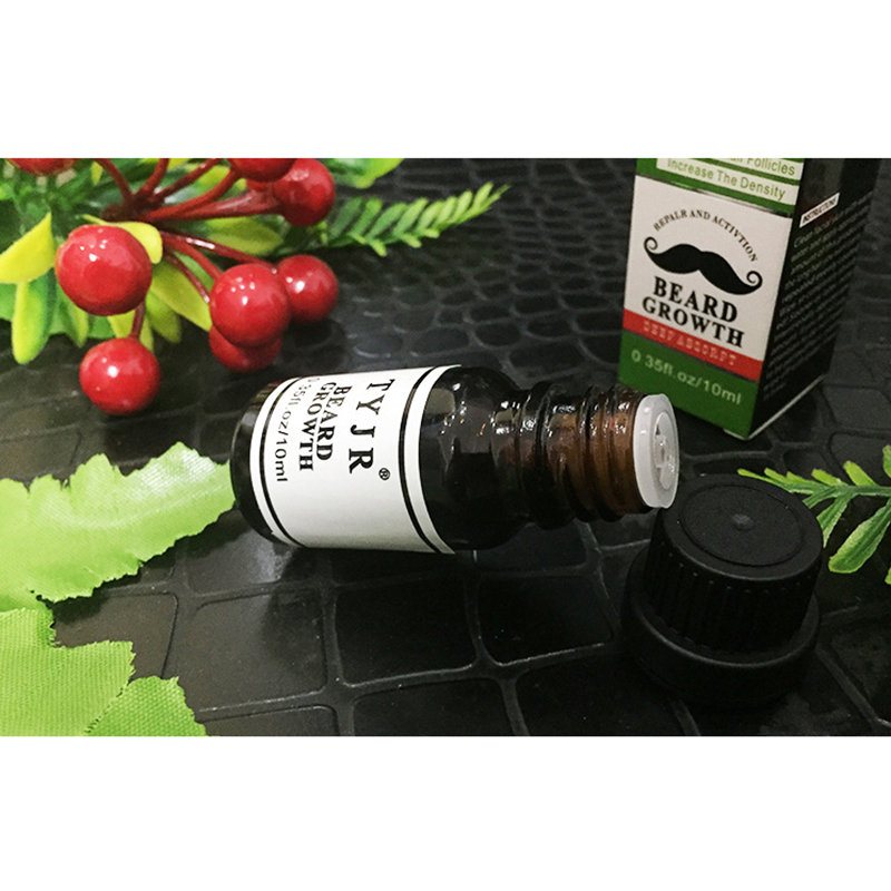 10ml Men Beard Growth Oil Pielęgnacja Nawilżający Poprawa Frizz Rzęsy Odżywczy Płyn