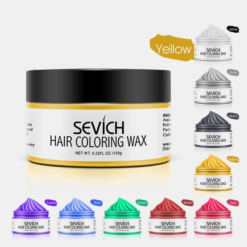 9 Kolorów Jednorazowy Wosk Do Koloryzacji Włosów Unisex Szybka Stylizacja Color Hair Clay Diy Krem Barwiący