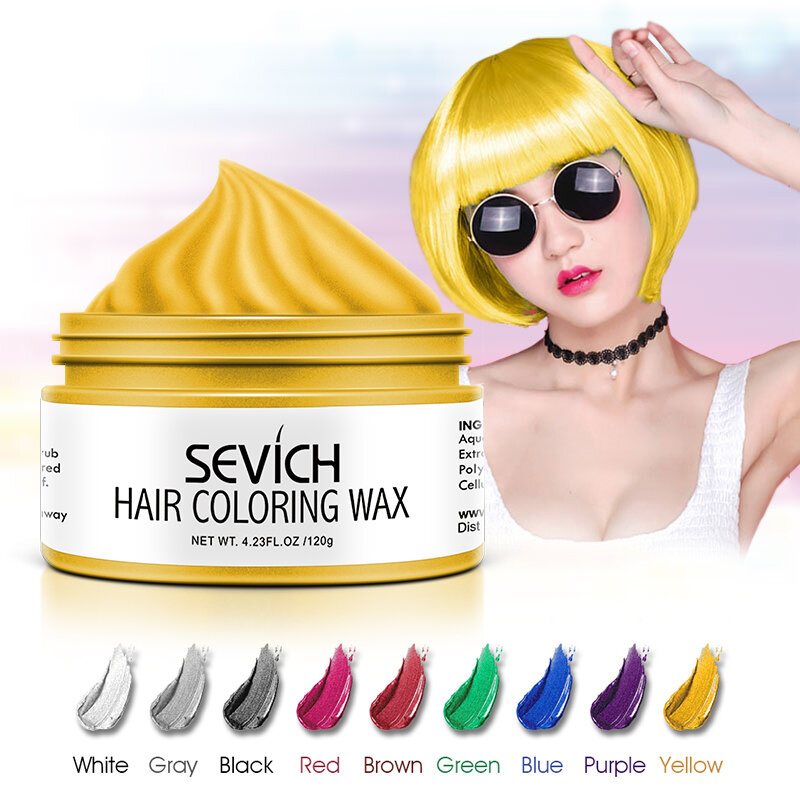 9 Kolorów Jednorazowy Wosk Do Koloryzacji Włosów Unisex Szybka Stylizacja Color Hair Clay Diy Krem Barwiący