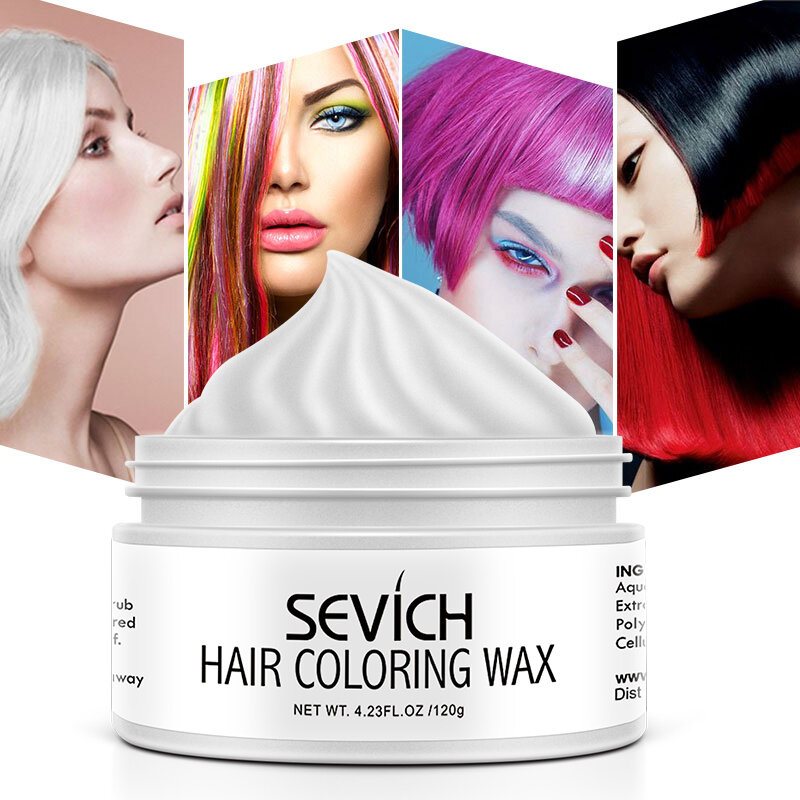 9 Kolorów Jednorazowy Wosk Do Koloryzacji Włosów Unisex Szybka Stylizacja Color Hair Clay Diy Krem Barwiący