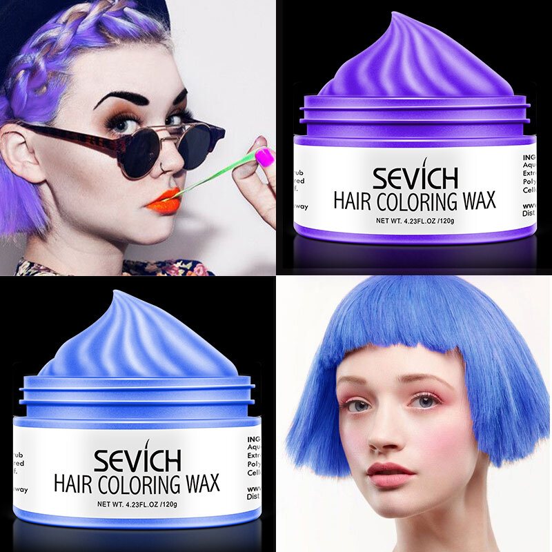 9 Kolorów Jednorazowy Wosk Do Koloryzacji Włosów Unisex Szybka Stylizacja Color Hair Clay Diy Krem Barwiący