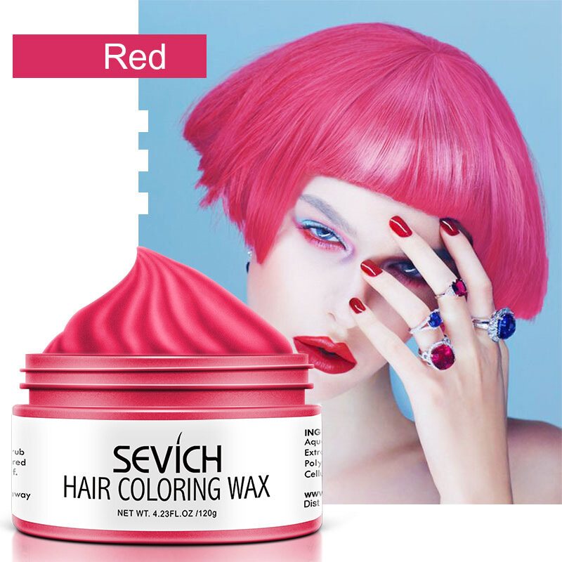 9 Kolorów Jednorazowy Wosk Do Koloryzacji Włosów Unisex Szybka Stylizacja Color Hair Clay Diy Krem Barwiący