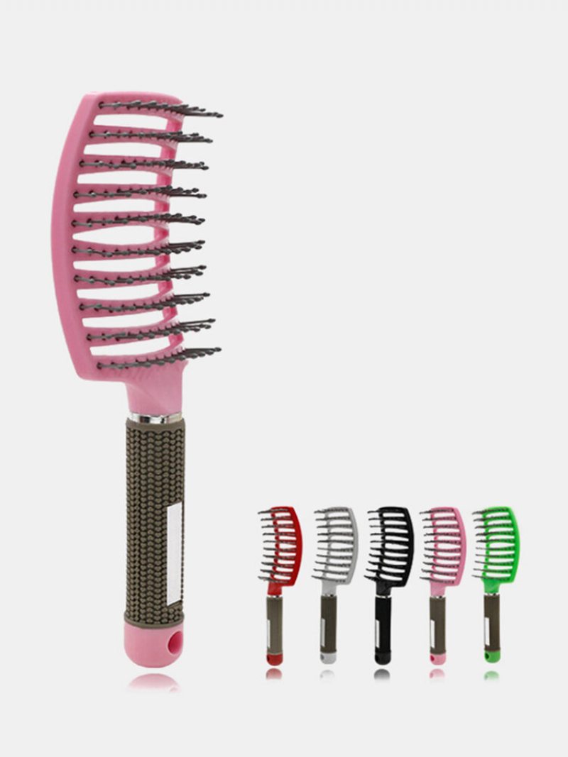 Grzebień Do Masażu Skóry Głowy Wet Curly Detangle Hair Arc Comb Salon Fryzjerstwo Narzędzia Do Stylizacji