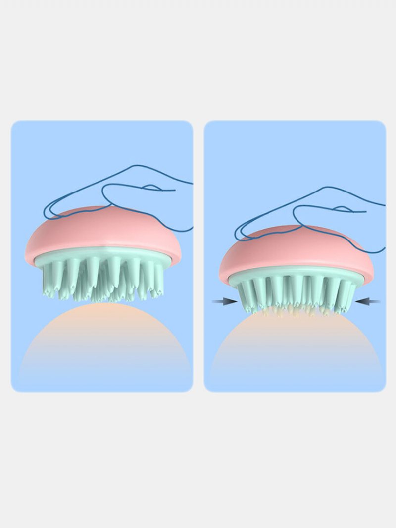 Ręczna Mini Szczotka Do Masażu Skóry Głowy Odłączana Głowa Meridian Grzebienie Do