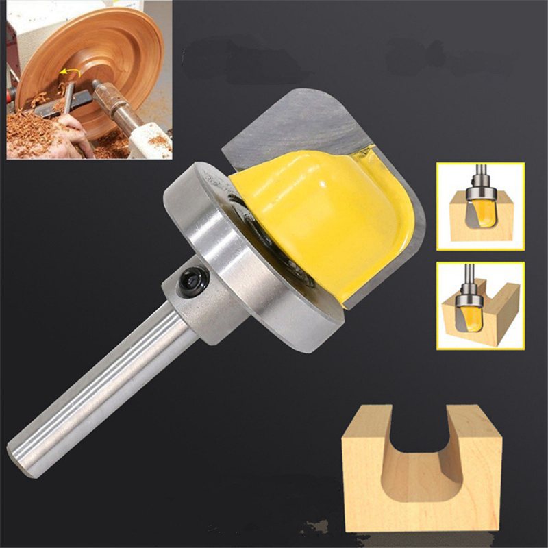 1/4 Cal Shank Górne Łożysko Flush Router Bit Okrągłe Dno Narzędzie Do Obróbki Drewna