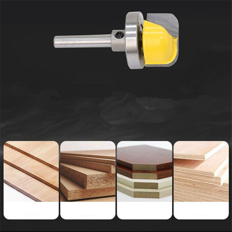 1/4 Cal Shank Górne Łożysko Flush Router Bit Okrągłe Dno Narzędzie Do Obróbki Drewna