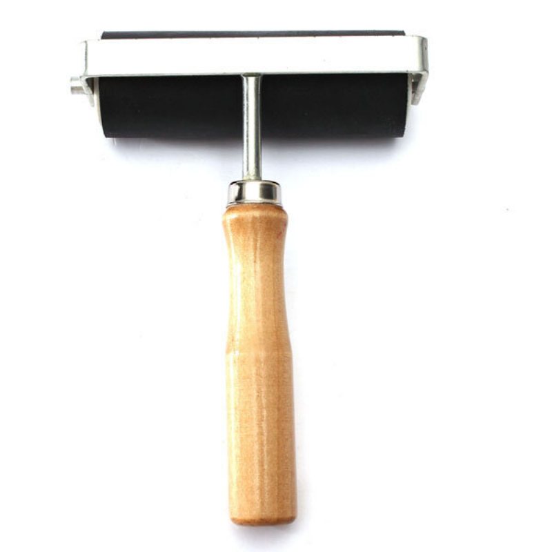 2/4/6 Calowy Twardy Gumowy Wałek Do Tuszu Lino Brayer Art Craft Tool