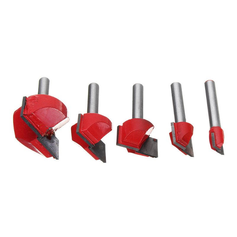 5szt 6x10/16/22/25/32mm Shank Router Bit Zestawy Profilowanie Przycinanie Frez Do Drewna