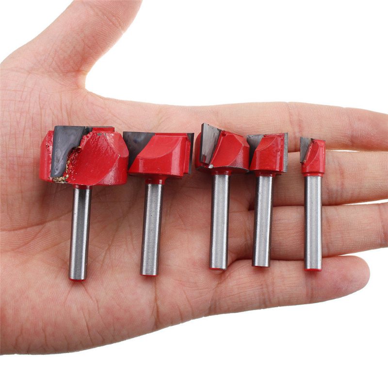 5szt 6x10/16/22/25/32mm Shank Router Bit Zestawy Profilowanie Przycinanie Frez Do Drewna