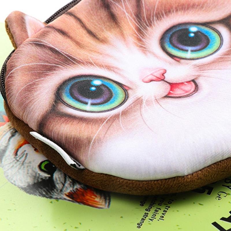 Emulational Kawaii Cats Zipper Piórnik O Dużej Pojemności Torba Na Długopis Kreatywne Śliczne Pudełko Na Artykuły Papiernicze