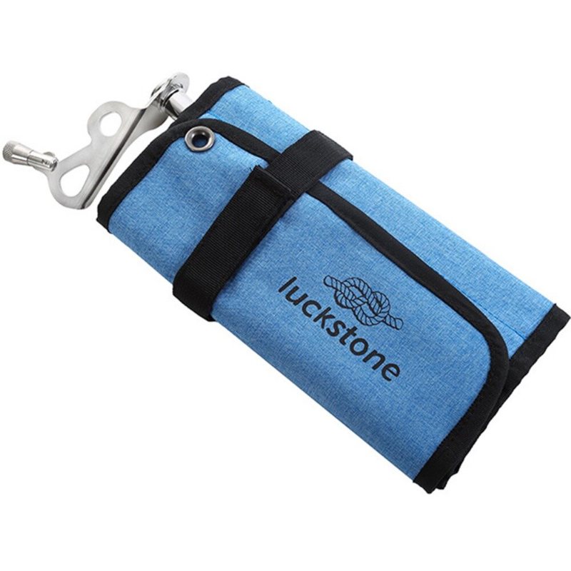 Luckstone 500d Oxford Cloth Składane Kołki Kempingowe Torba Do Przechowywania Paznokci Multi-pocket Tackle Torby Wspinaczkowe