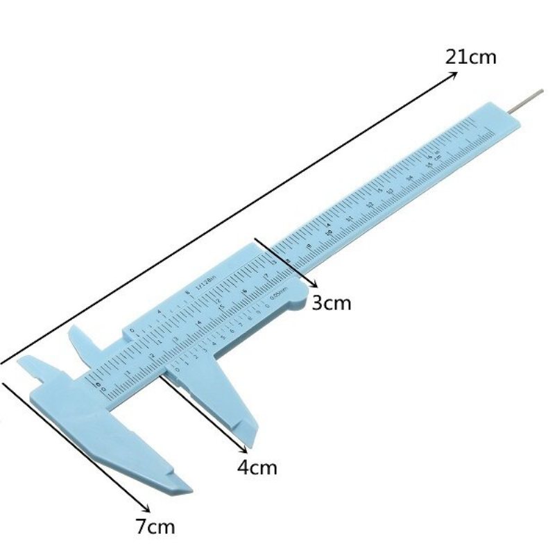 Suwmiarka Z Tworzywa Sztucznego 150 mm Do Pomiaru Pracy W Domu W Miejscu Wielokolorowe Wybory