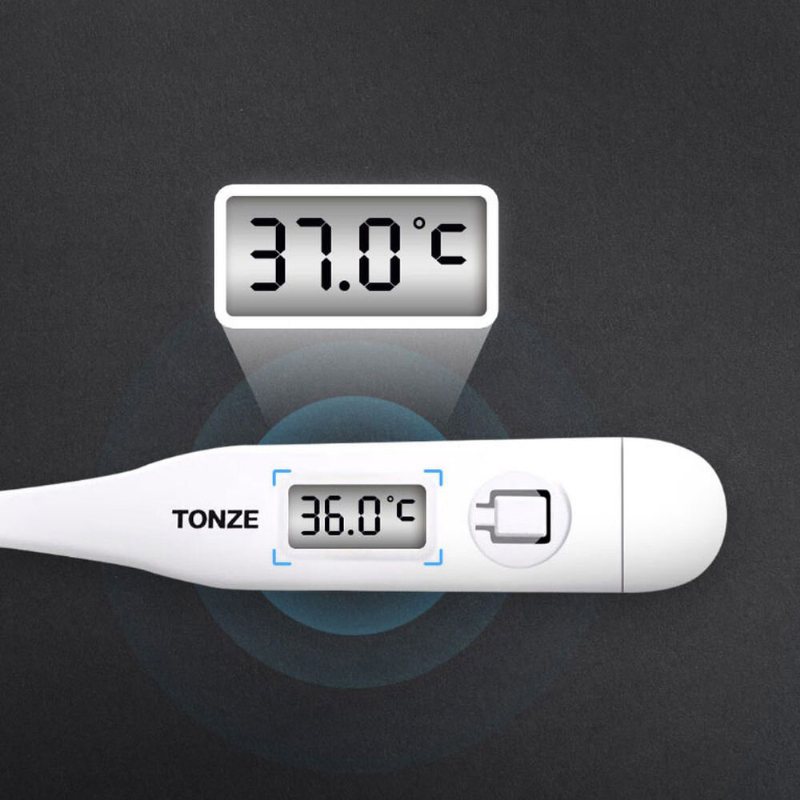 Tonze Dt-101a Domowy Medyczny Elektryczny Termometr Do Ciała 60 Sekund Szybki Pomiar Wyświetlacz Lcd Dziecko Dorosły