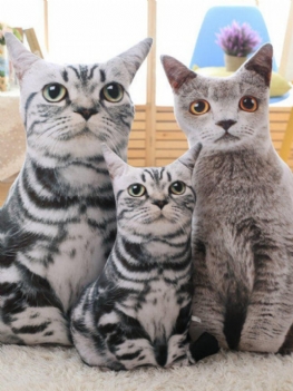 19.7 Cal Miękka Poduszka W Kształcie Zwierzątka Śmieszne Koty Poduszki Zabawki Dla Kotów Kreatywne Z Imitacją Kota
