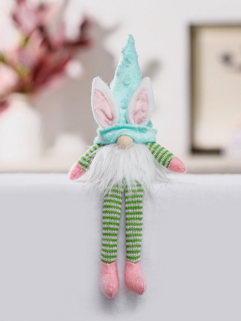 1pc Zając Wielkanocny Gnome Z Oświetleniem Led Lalka Bez Twarzy Pluszowy Karzeł Dekoracje Na Przyjęcie Domowe Ozdoba Na Biurko Zabawki Dla Dzieci Wisiorki