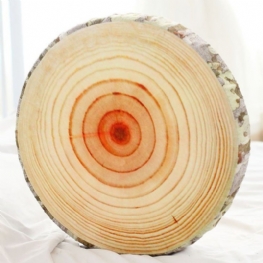 3d Stump Log Wood Rzut Poduszka Sycamore Tree Home Office Car Decor