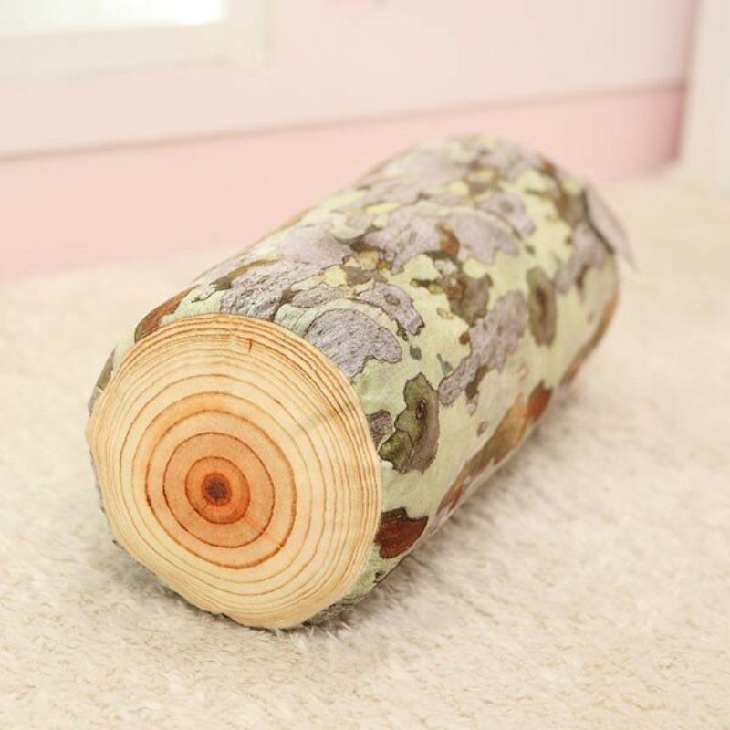 3d Stump Log Wood Rzut Poduszka Sycamore Tree Home Office Car Decor