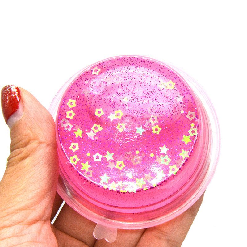 4 Sztuk Kiibru Slime Pearl Star Glitter Symulowane Kryształowe Błoto Jelly Plastelina Stress Relief Prezent Zabawka