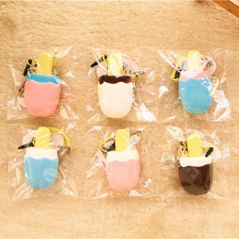 6x3x1.7 cm Kawaii Squishy Symulacja Lody Zabawki Powolne Rosnące Fajne Miękka Dekoracja