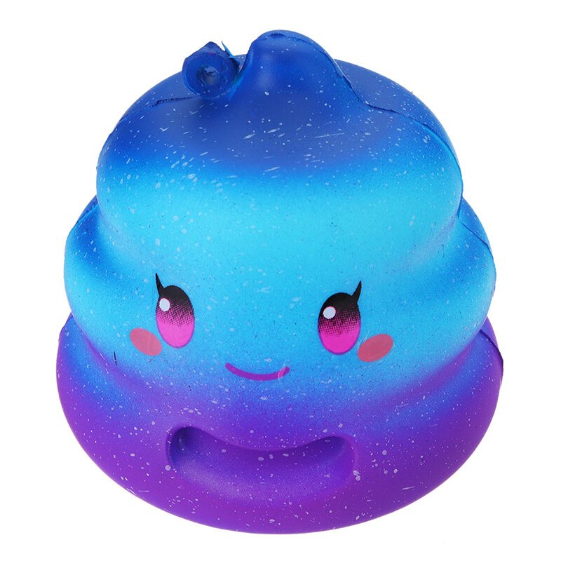 7cm Crazy Squishy Galaxy Poo Poo Wolno Rosnąca Pachnąca Kreskówka Kok Gift Decor Collection