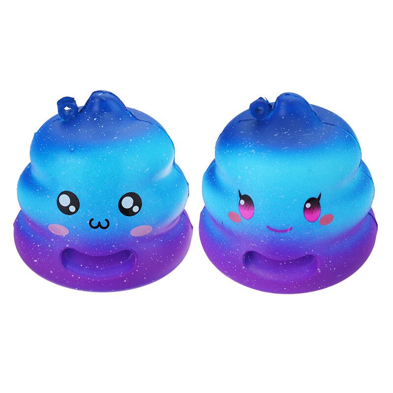 7cm Crazy Squishy Galaxy Poo Poo Wolno Rosnąca Pachnąca Kreskówka Kok Gift Decor Collection