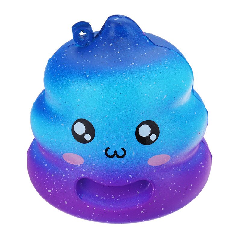 7cm Crazy Squishy Galaxy Poo Poo Wolno Rosnąca Pachnąca Kreskówka Kok Gift Decor Collection