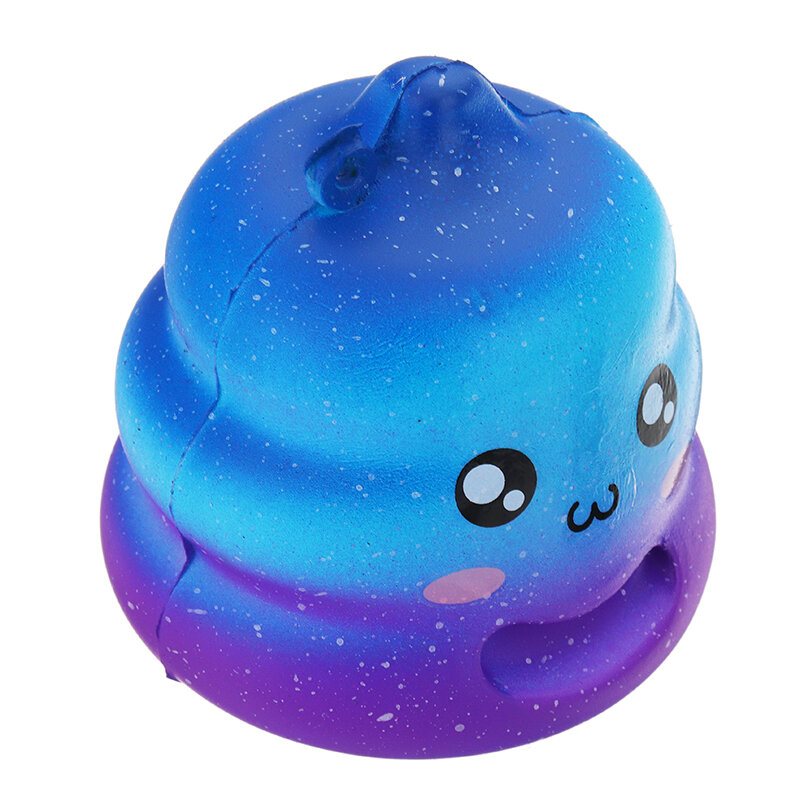 7cm Crazy Squishy Galaxy Poo Poo Wolno Rosnąca Pachnąca Kreskówka Kok Gift Decor Collection