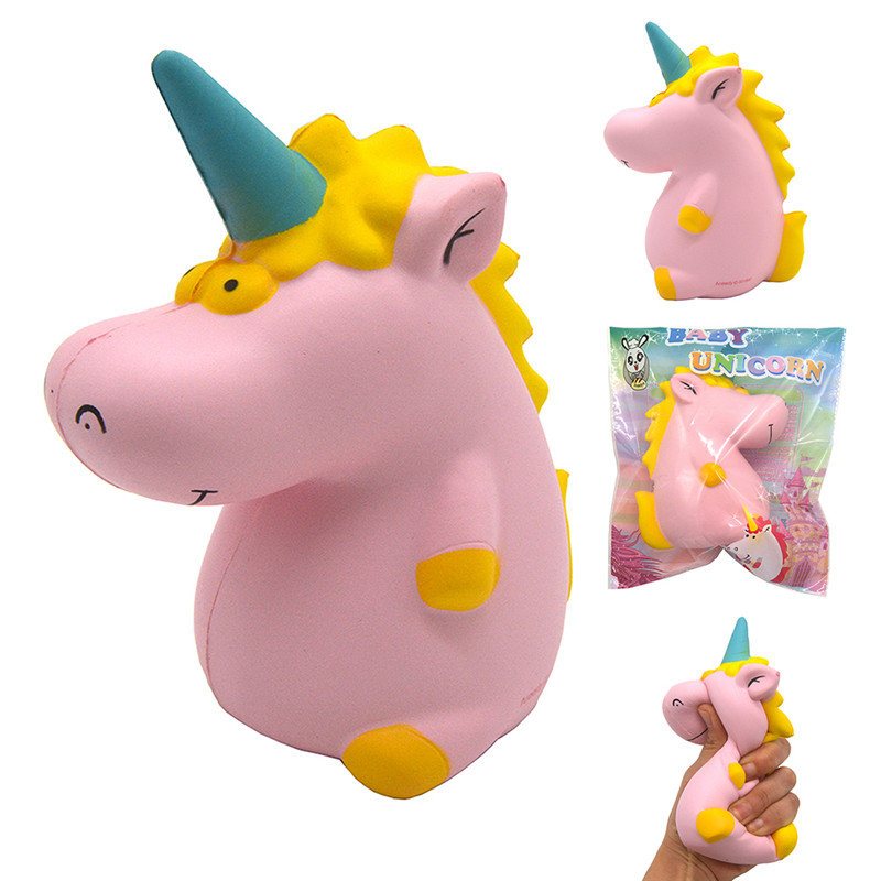 Areedy Squishy Baby Unicorn 14cm * 10cm * 8cm Super Wolno Rosnący Śliczny Różowy Pachnący Oryginalny Pakiet