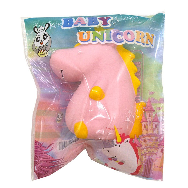 Areedy Squishy Baby Unicorn 14cm * 10cm * 8cm Super Wolno Rosnący Śliczny Różowy Pachnący Oryginalny Pakiet