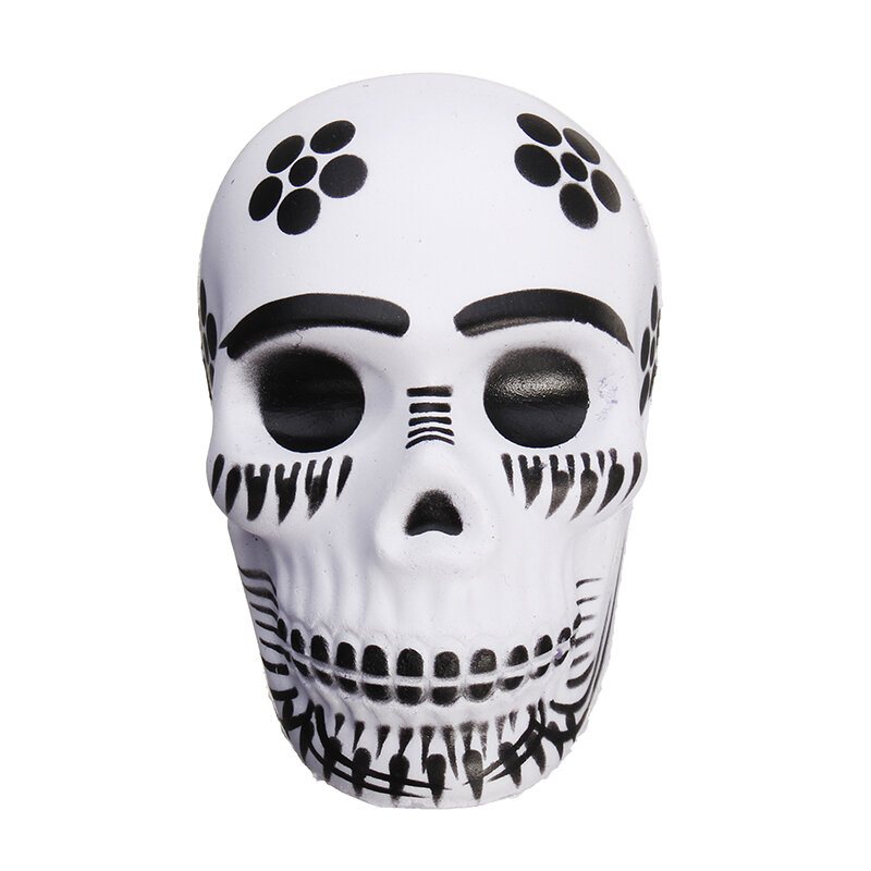 Chameleon Squishy Skull Szkielet Głowa 10 cm Halloween Decor Powolne Rośnie Z Opakowania Prezent Zabawka