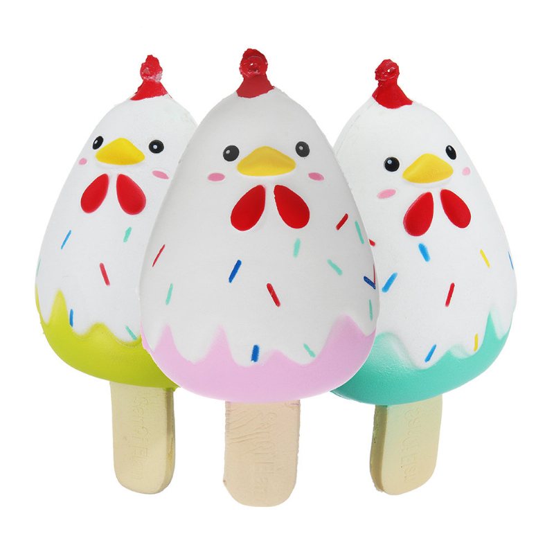 Chick Popsicle Ice-lolly Squishy Wolno Rosnąca Miękka Zabawka Z Opakowaniem