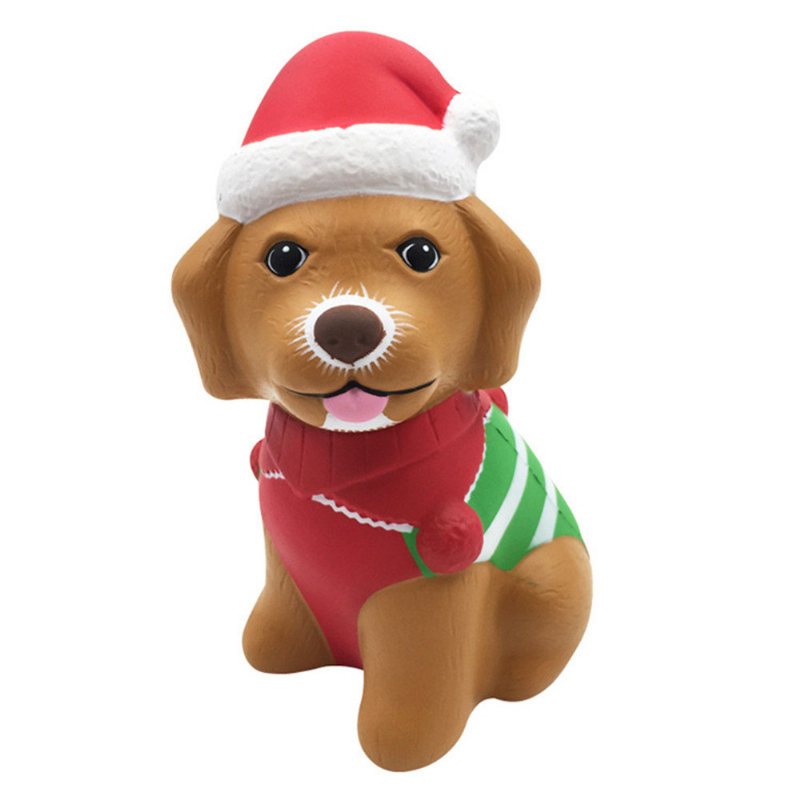 Christmas Puppy Squishy Powolny Wzrost Z Prezentem Z Kolekcji Opakowań