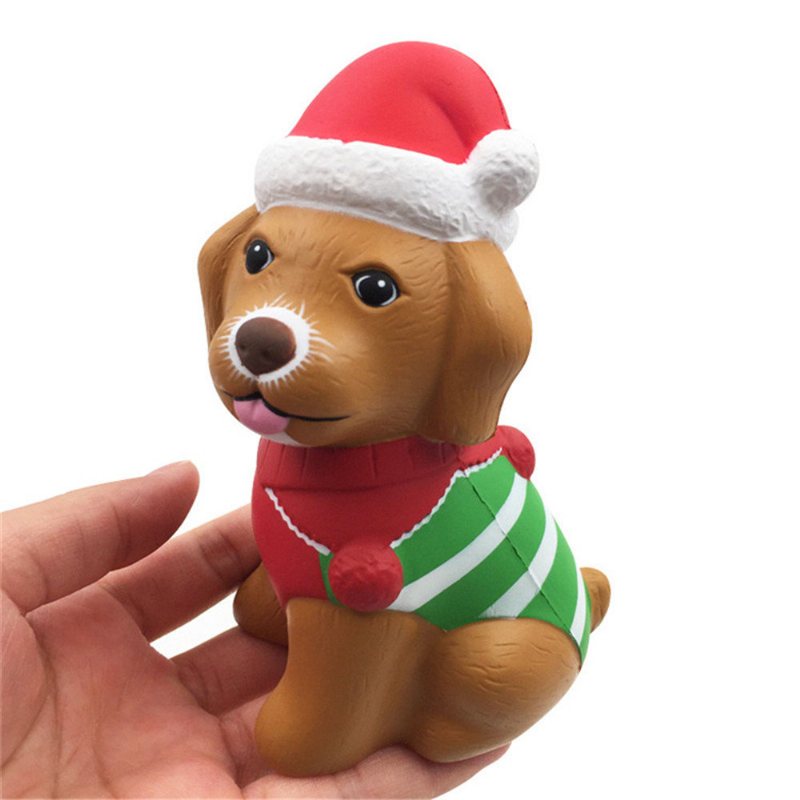 Christmas Puppy Squishy Powolny Wzrost Z Prezentem Z Kolekcji Opakowań