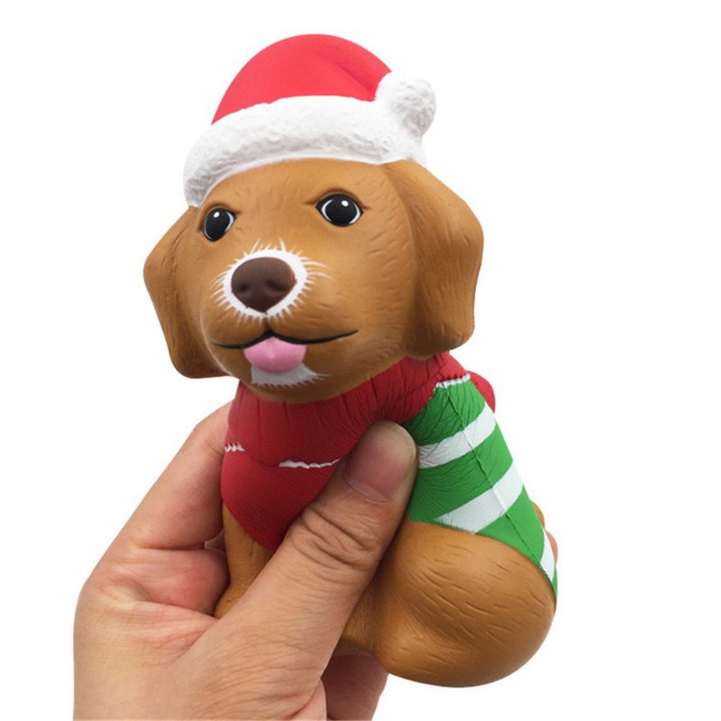 Christmas Puppy Squishy Powolny Wzrost Z Prezentem Z Kolekcji Opakowań